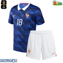 Frankrike Warren Zaire-Emery #18 Hjemmedraktsett Barn VM 2026 Kortermet (+ Korte bukser)